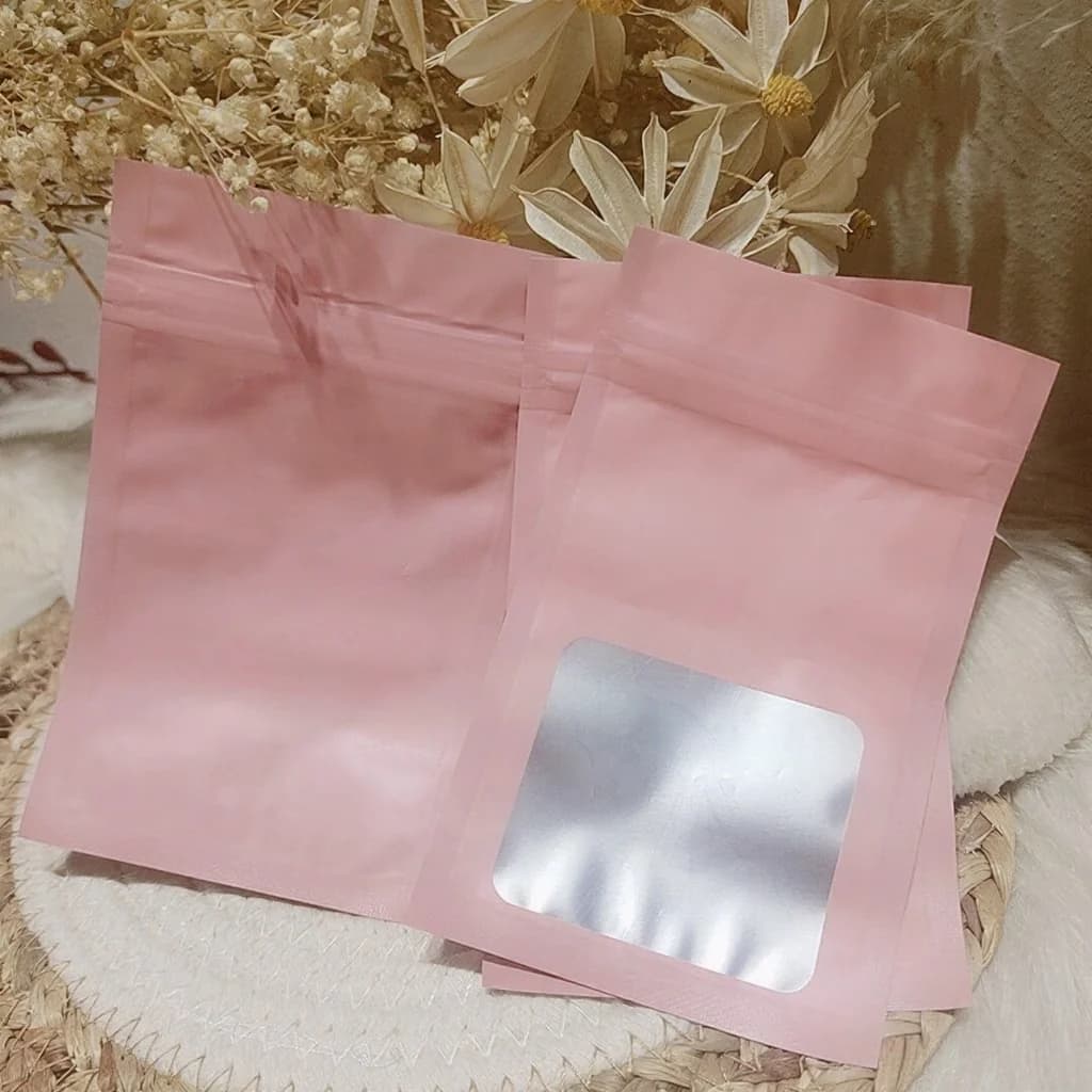 Ημιδιάφανα Πλαστικά Σακουλάκια Ziplock για Εργαλεία Νυχιών και Press-On Νύχια