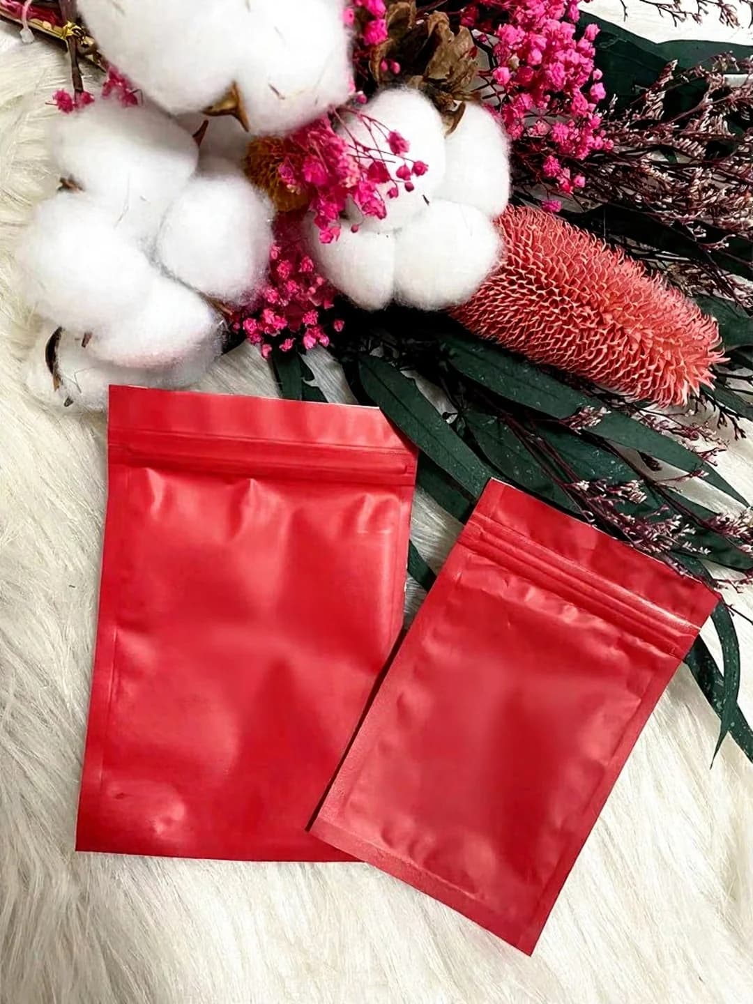 Ημιδιάφανα Πλαστικά Σακουλάκια Ziplock για Εργαλεία Νυχιών και Press-On Νύχια