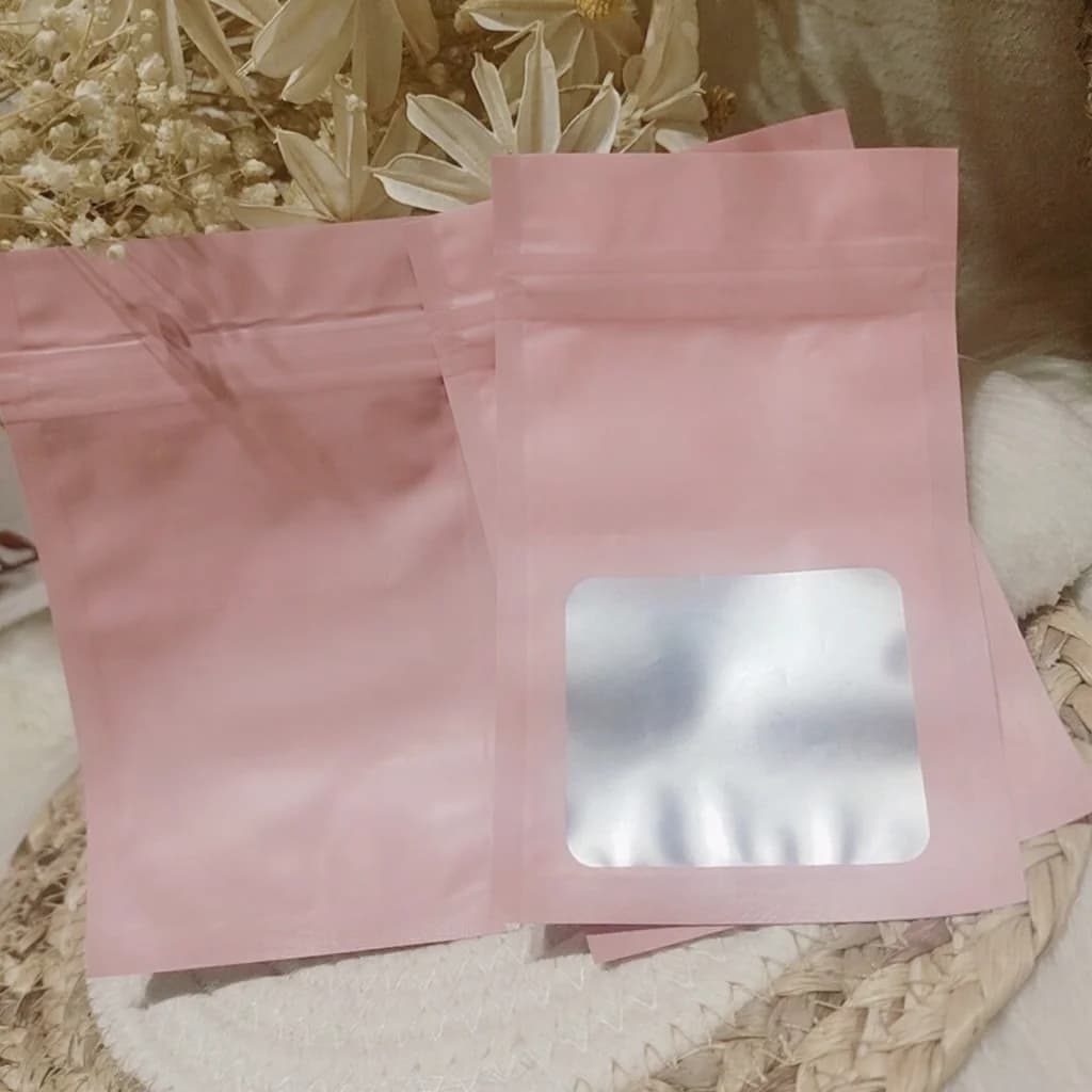 Ημιδιάφανα Πλαστικά Σακουλάκια Ziplock για Εργαλεία Νυχιών και Press-On Νύχια